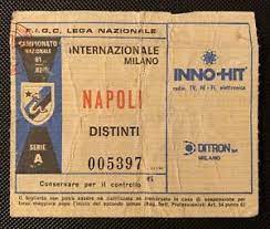⚽️ Calcio Football Biglietto Stadio Serie A 1981 1982 INTER - NAPOLI | eBay